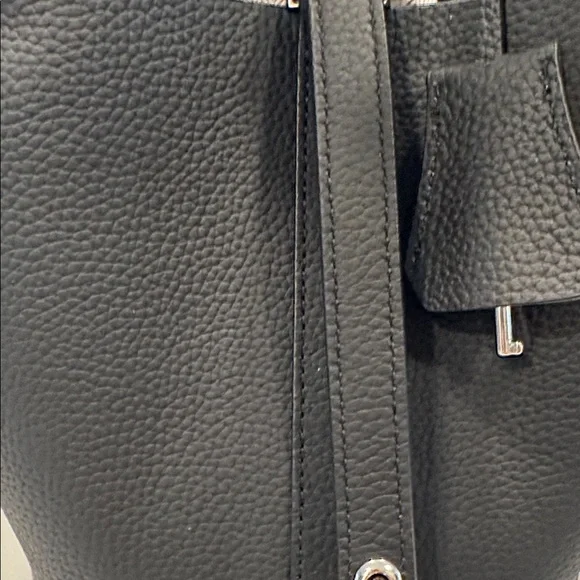 Mini Bucket Black Genuine Leather 18 CM,Picotin style - Picture 5 of 5